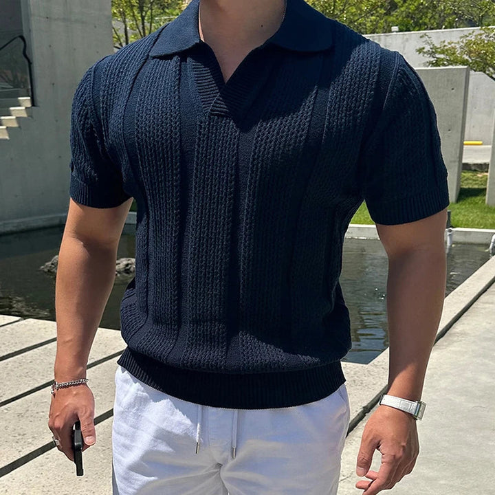 Mens Polo Shirt Lightweight Ventilated Fit