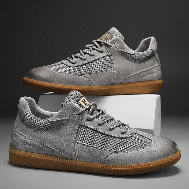 Mens Classic Lace-Up Sneakers Comfortable Fit