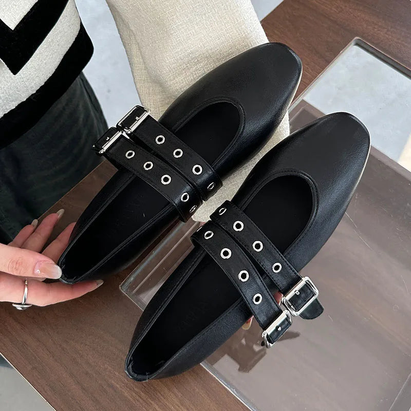 Womens Mary Jane Flats Classic Comfort