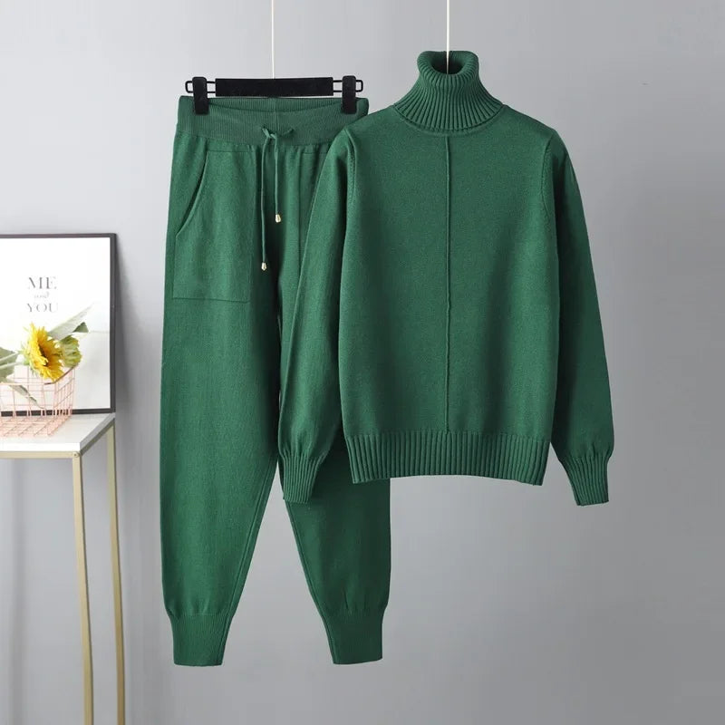 Womens Knit Two-Piece Outfit Cozy Fit