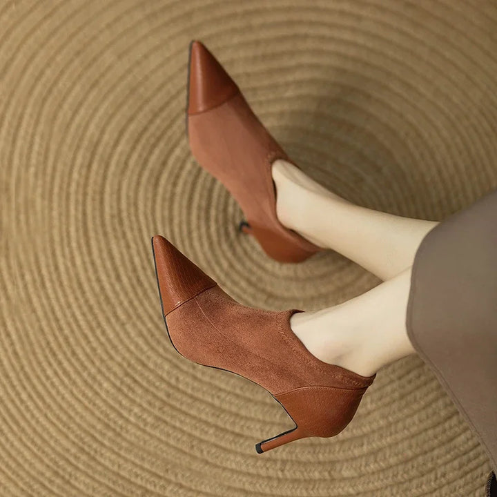 Womens Leather Heels Classic Fit