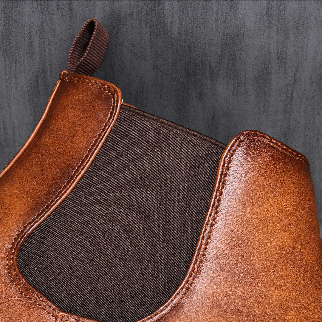 Mens Chelsea Boots Waterproof with Elastic Side Panels