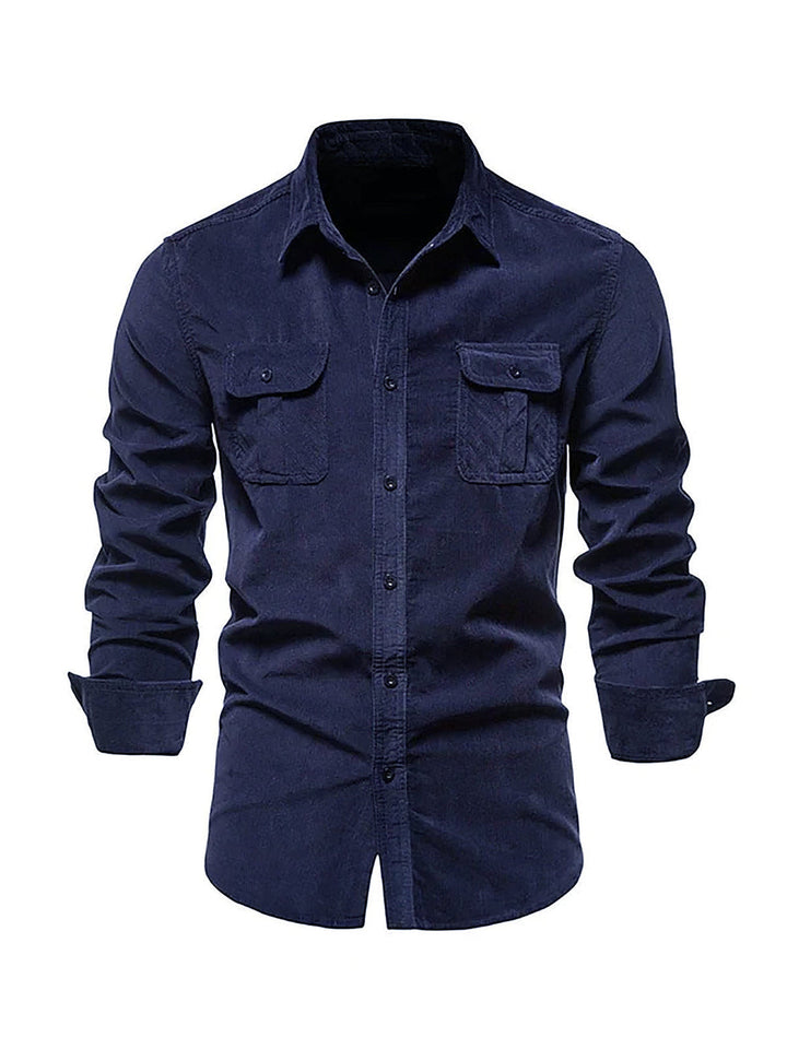 Mens Shirt Breathable Blend Long Fit Temperature Control