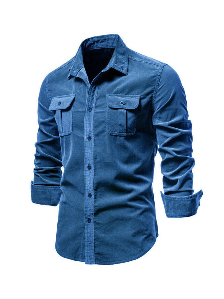 Mens Shirt Breathable Blend Long Fit Temperature Control