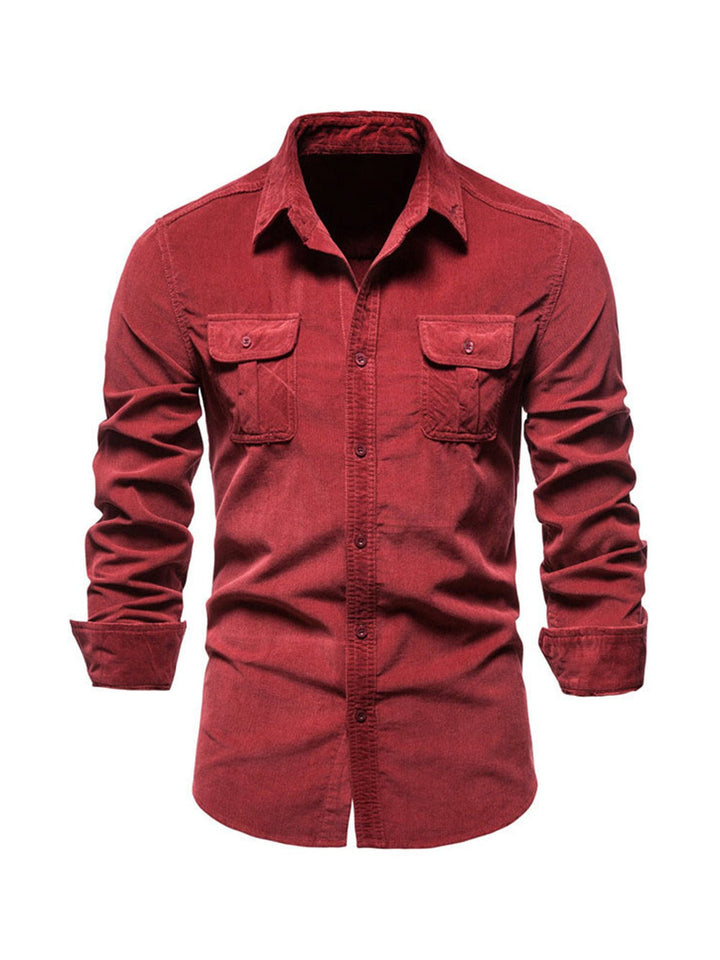 Mens Shirt Breathable Blend Long Fit Temperature Control