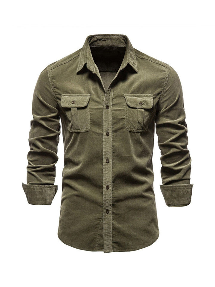 Mens Shirt Breathable Blend Long Fit Temperature Control