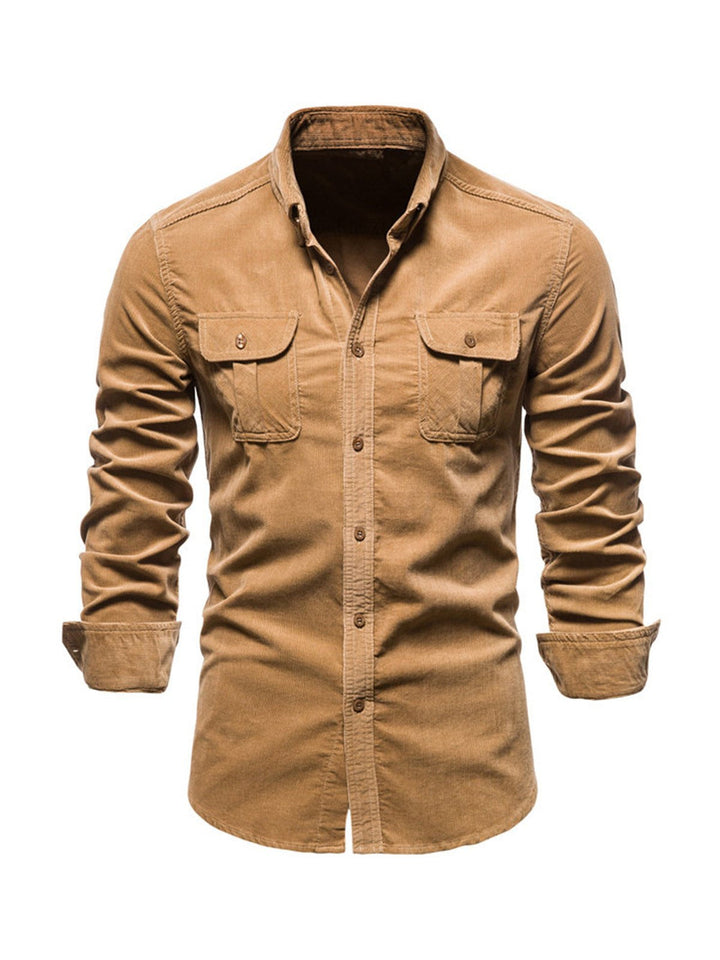 Mens Shirt Breathable Blend Long Fit Temperature Control
