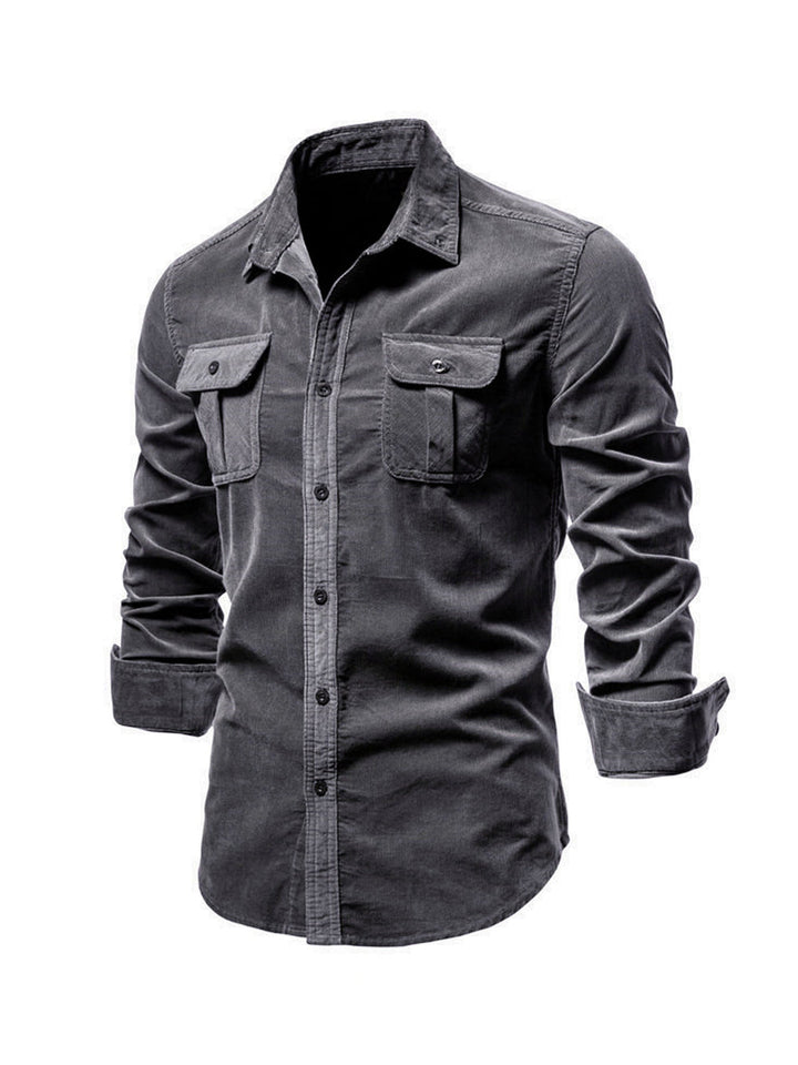 Mens Shirt Breathable Blend Long Fit Temperature Control - BritishMode