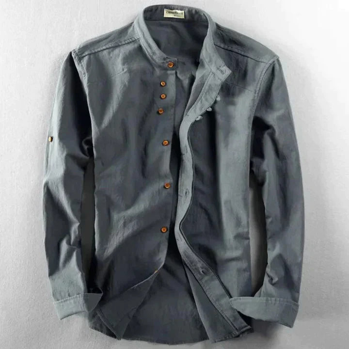 Mens Shirt Breathable Blend Relaxed Fit Soft Feel