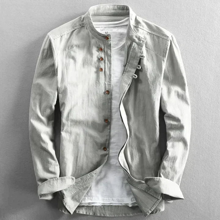 Mens Shirt Breathable Blend Relaxed Fit Soft Feel