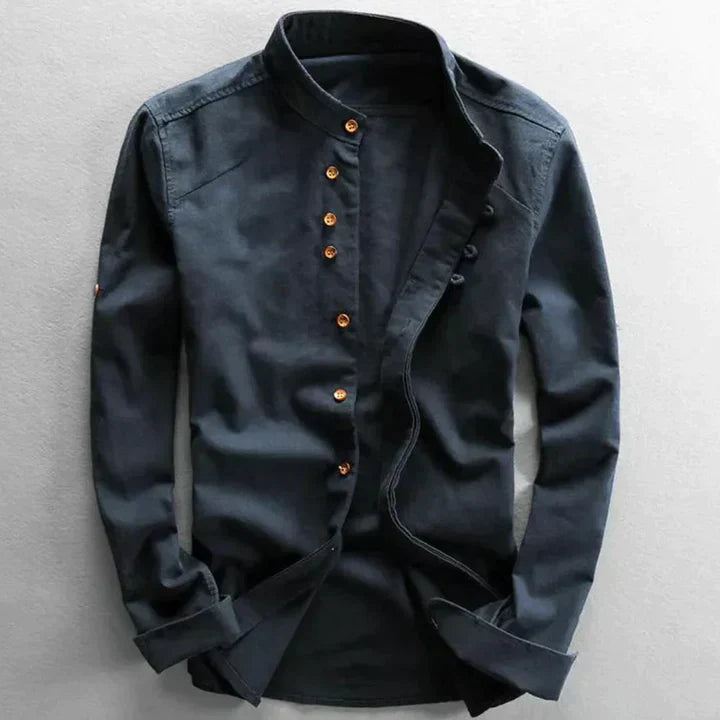 Mens Shirt Breathable Blend Relaxed Fit Soft Feel - BritishMode