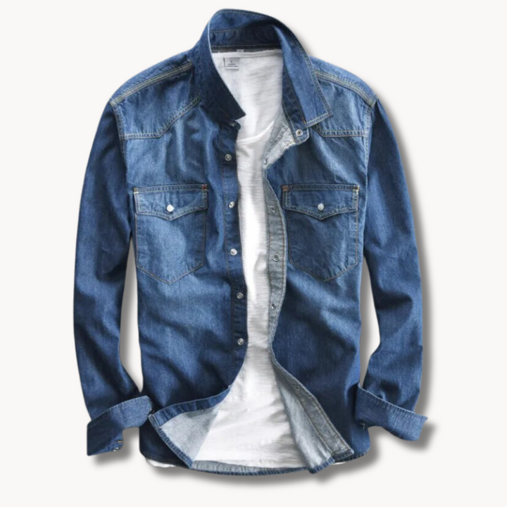 Mens Brushed Blend Shirt Button Front Warm Breathable Fit - BritishMode