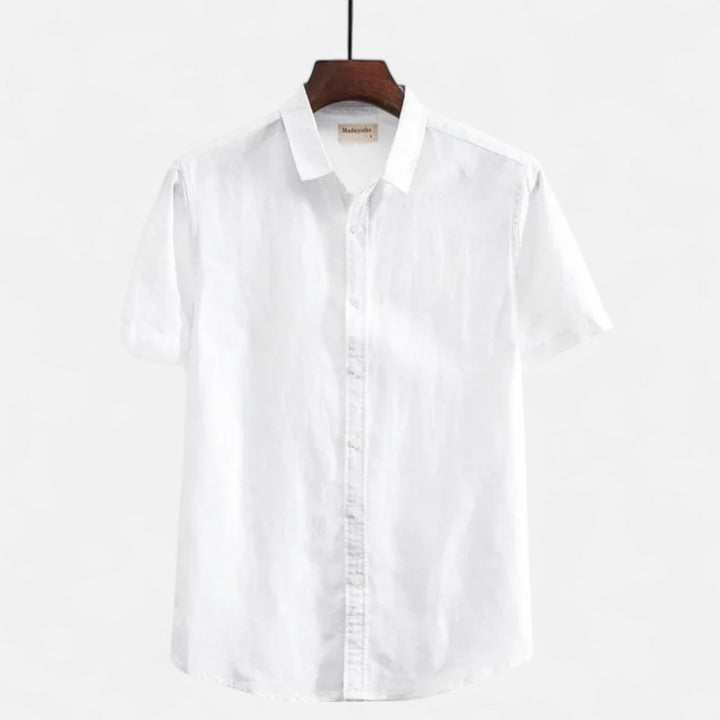 Mens Shirt Blend Button Front Breathable Airflow