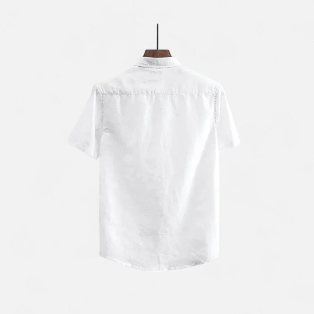 Mens Shirt Blend Button Front Breathable Airflow