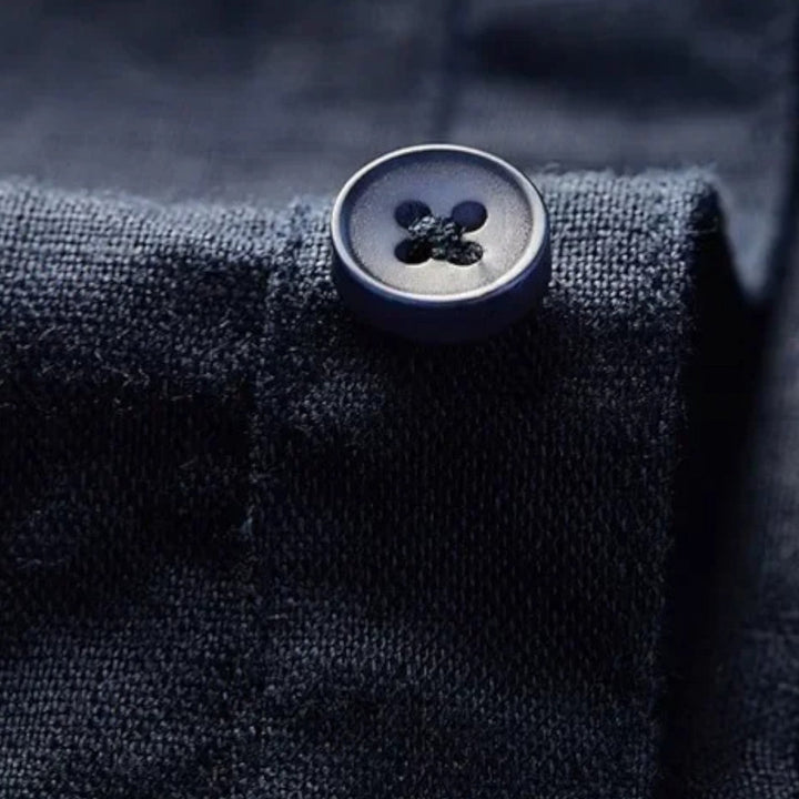 Mens Shirt Blend Button Front Breathable Airflow
