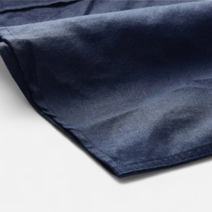 Mens Shirt Blend Button Front Breathable Airflow