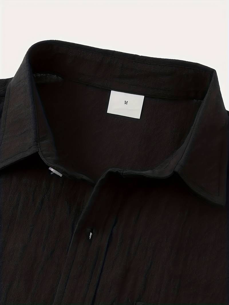 Mens Lightweight Blend Shirt Short Sleeve Relaxed Fit