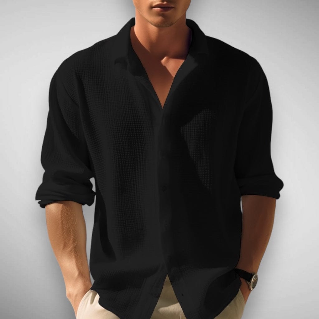 Mens Lightweight Polyester Blend Shirt Breathable Comfort