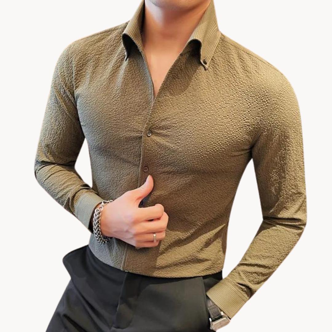 Mens Performance Blend Shirt Lightweight Comfortable Fit