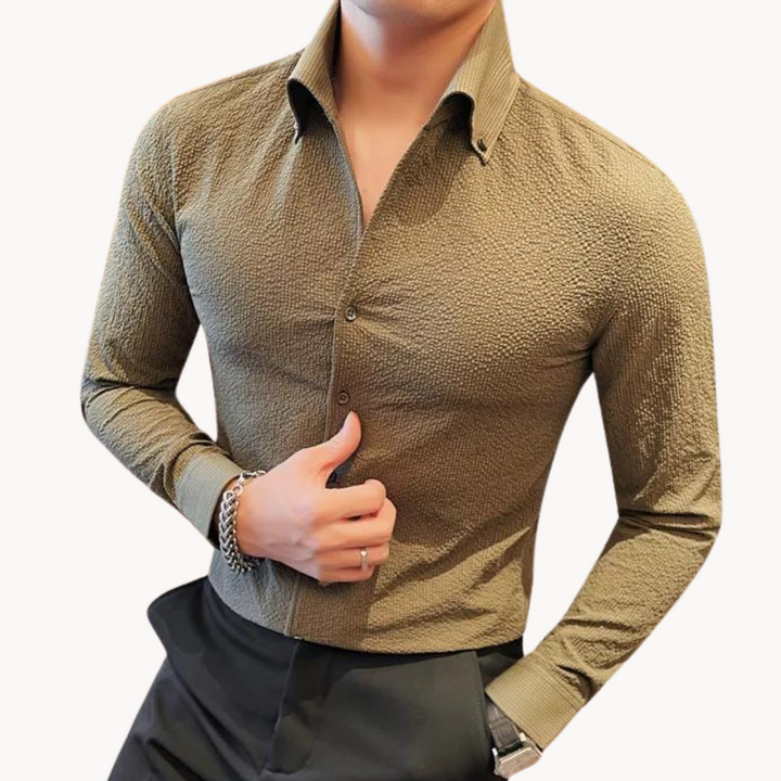 Mens Performance Blend Shirt Lightweight Comfortable Fit