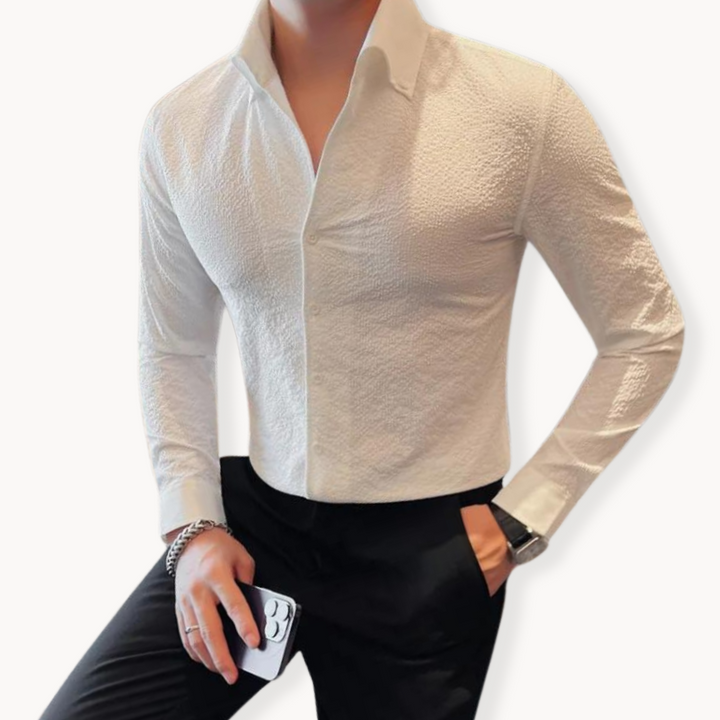 Mens Performance Blend Shirt Lightweight Comfortable Fit