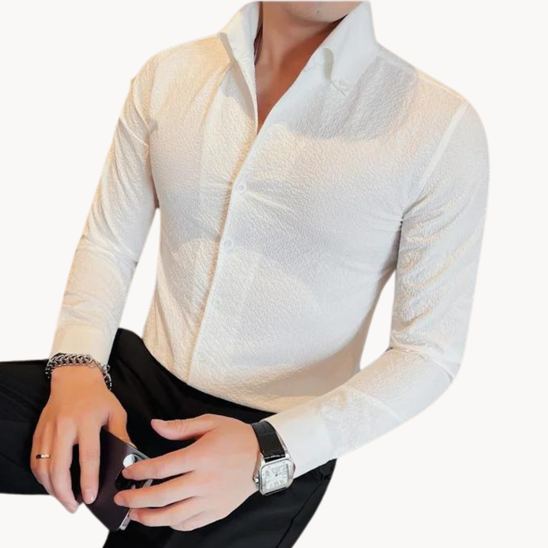 Mens Performance Blend Shirt Lightweight Comfortable Fit