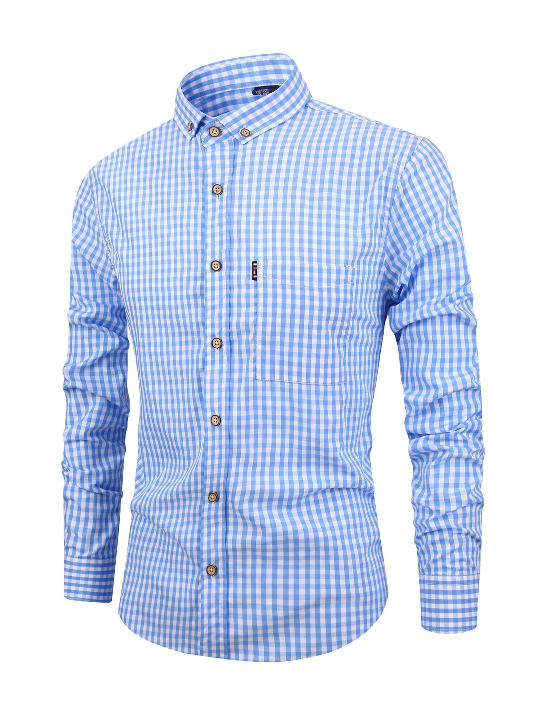Mens Plaid Shirt Soft Blend Relaxed Fit
