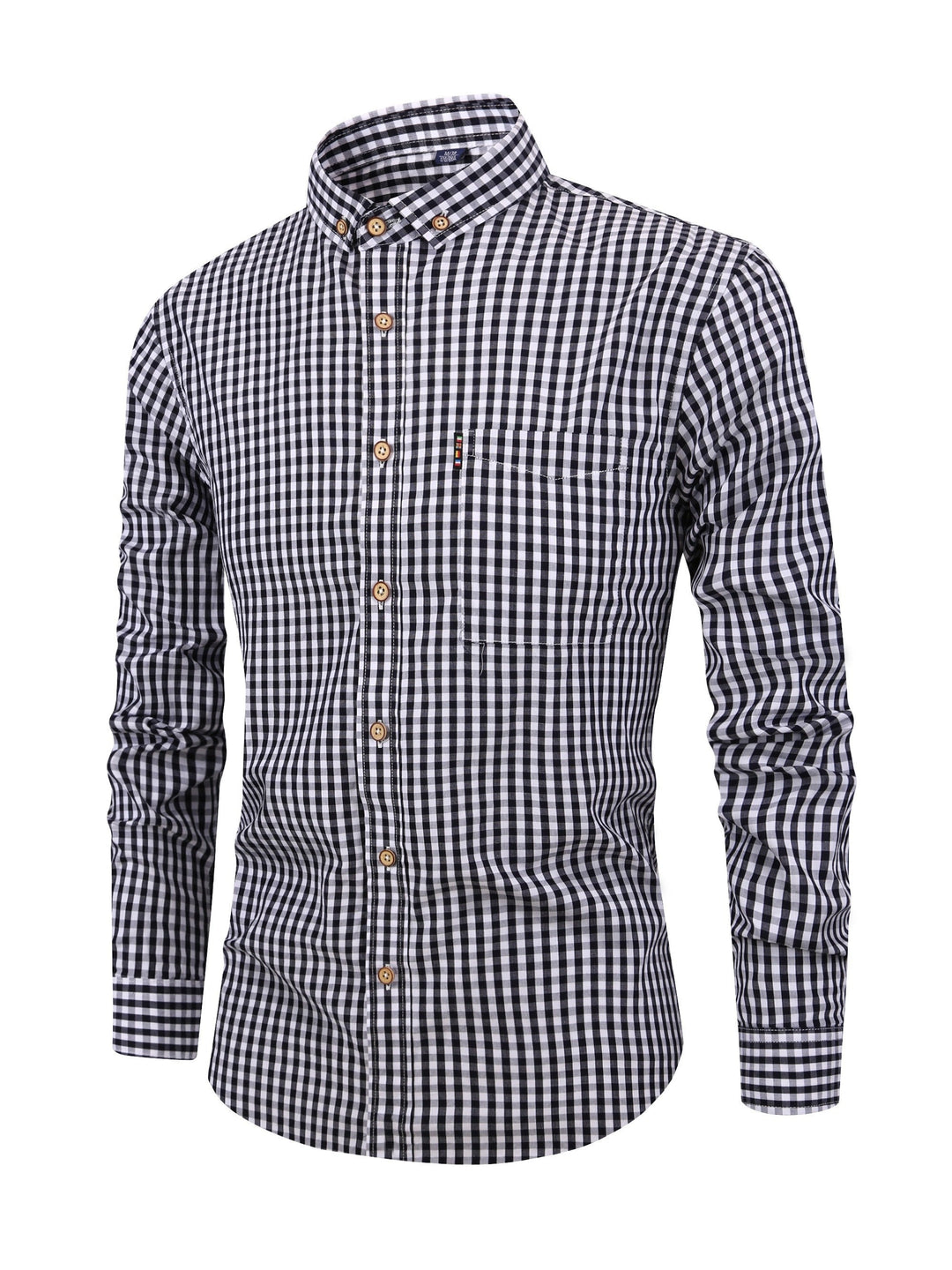 Mens Plaid Shirt Soft Blend Relaxed Fit
