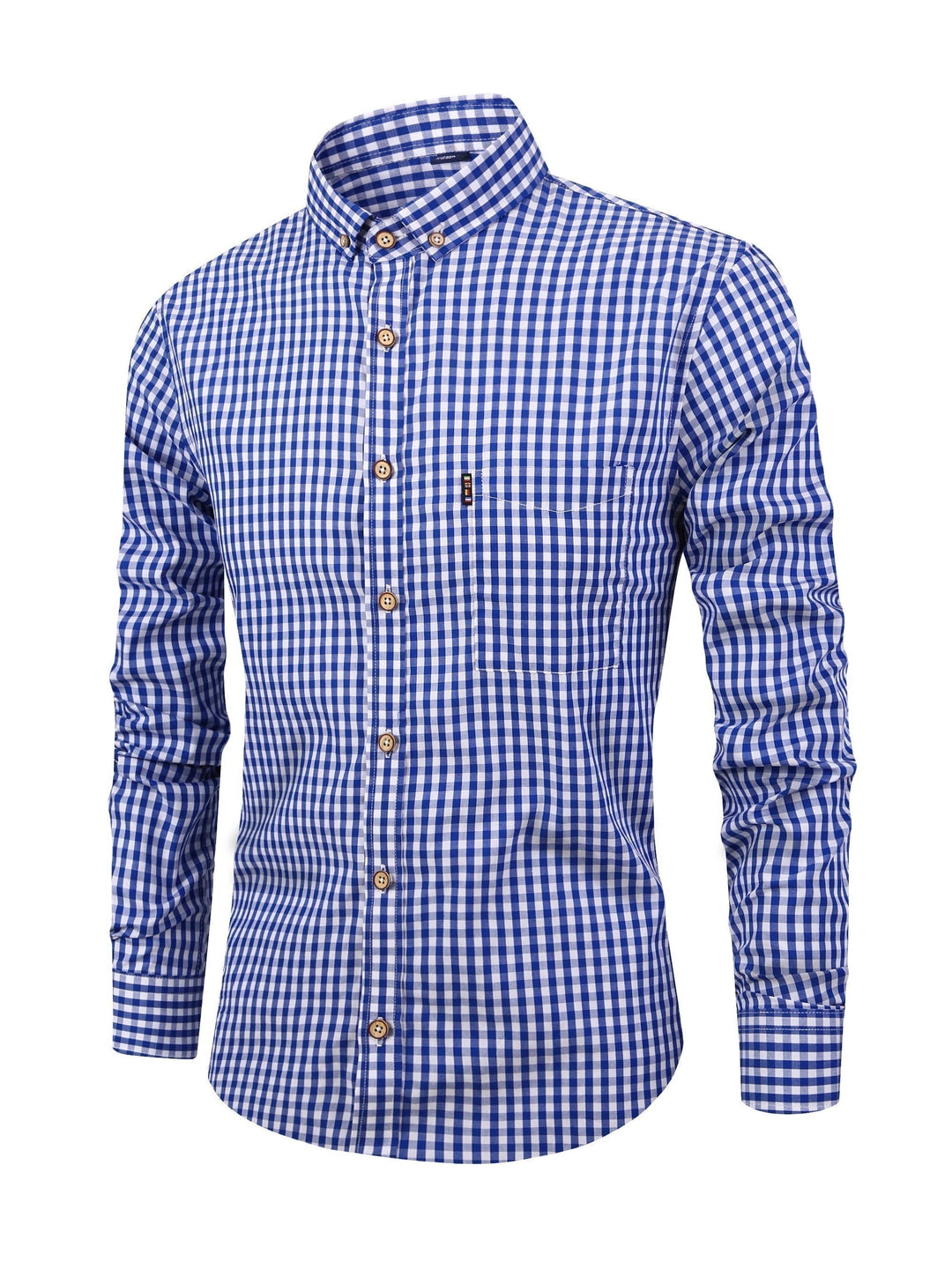 Mens Plaid Shirt Soft Blend Relaxed Fit - BritishMode