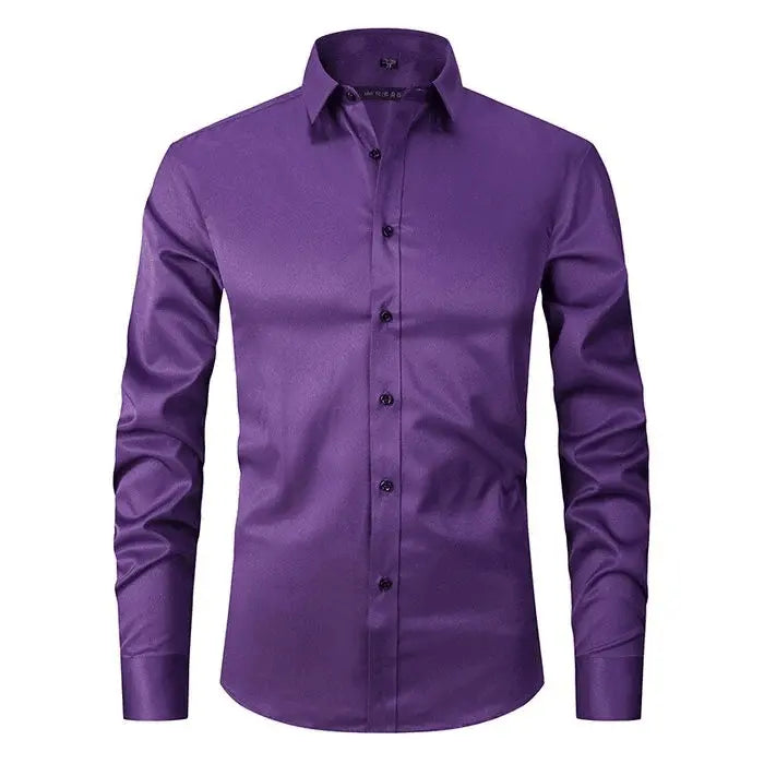 Mens Shirt Poly Blend Wrinkle- Breathable Lightweight