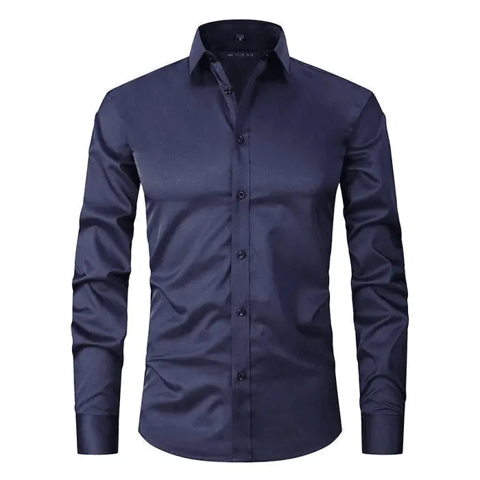 Mens Shirt Poly Blend Wrinkle- Breathable Lightweight