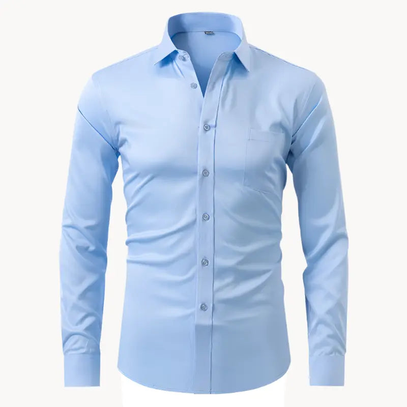 Mens Shirt Poly Blend Wrinkle- Breathable Lightweight