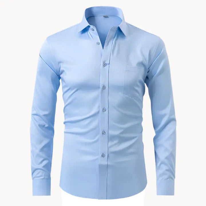 Mens Shirt Poly Blend Wrinkle- Breathable Lightweight