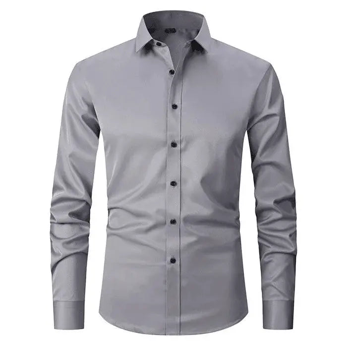 Mens Shirt Poly Blend Wrinkle- Breathable Lightweight