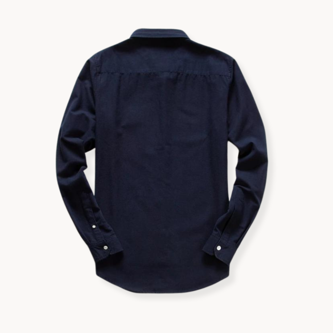 Mens Shirt Polyester Blend Button Front Layered Fit