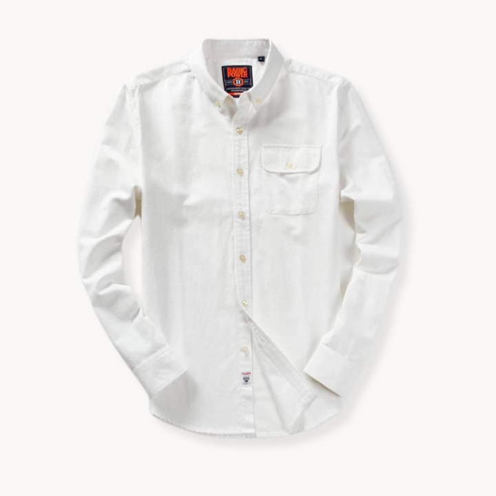 Mens Shirt Polyester Blend Button Front Layered Fit