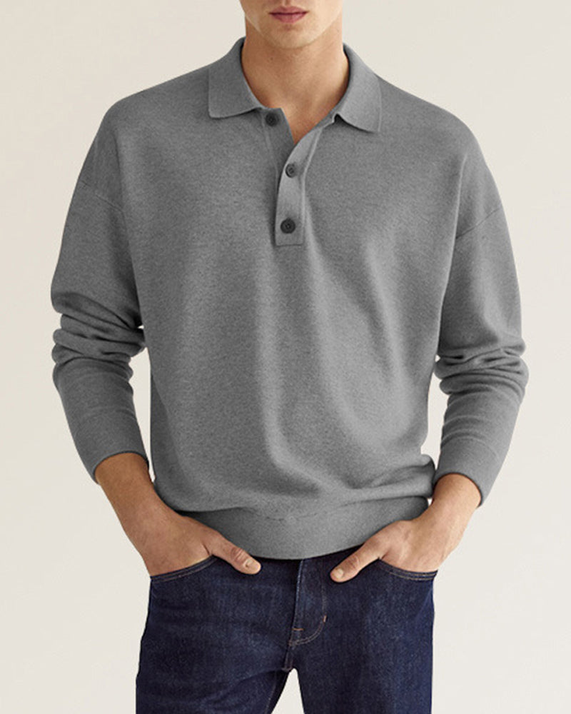 Mens Shirt Polyester Blend Button Collar Layered Fit