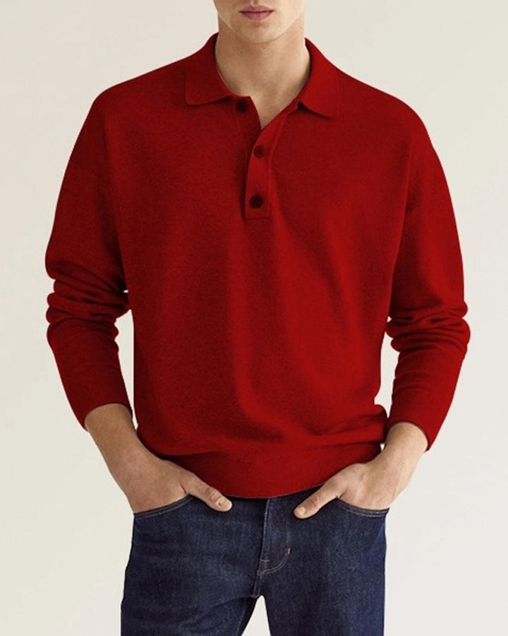 Mens Shirt Polyester Blend Button Collar Layered Fit