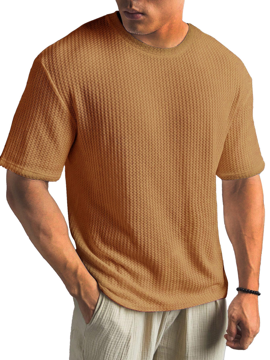 Mens Shirt Soft Blend Button Placket Regular Fit