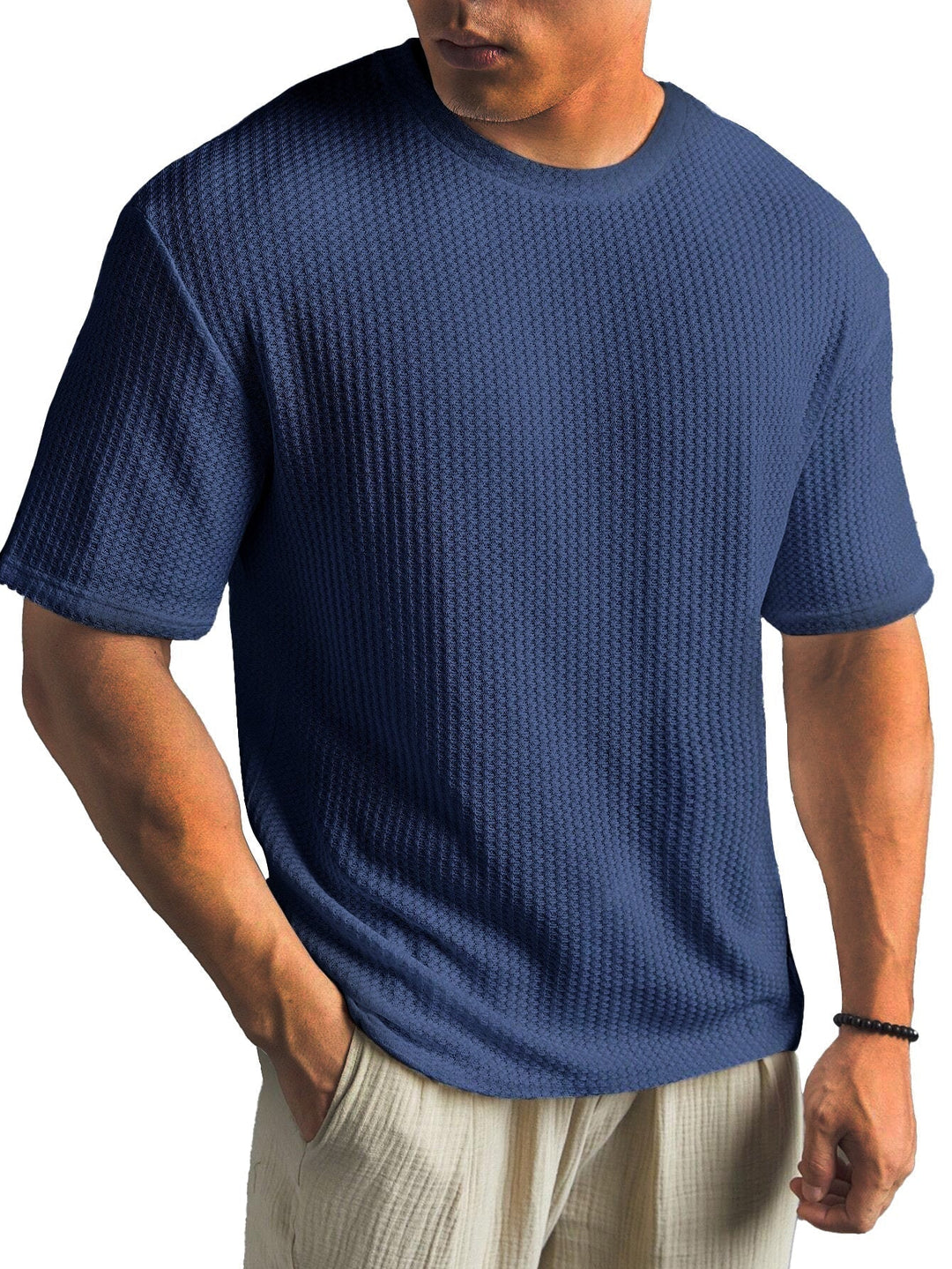 Mens Shirt Soft Blend Button Placket Regular Fit - BritishMode