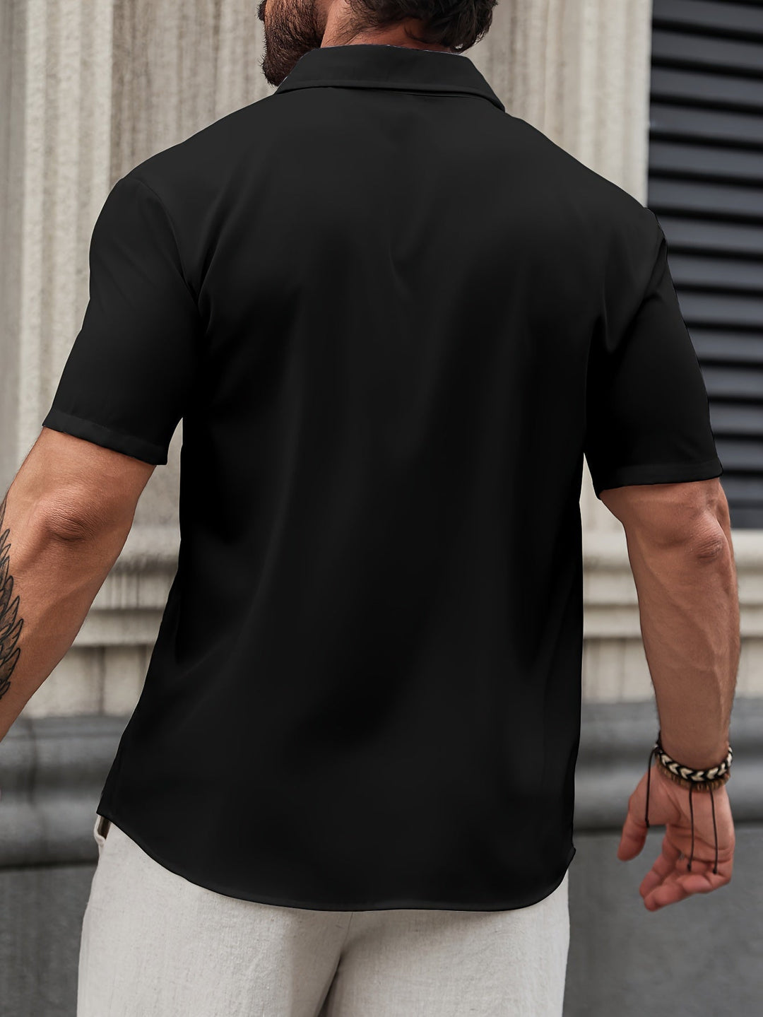 Mens Shirt Soft Blend Fabric Stretch Fit