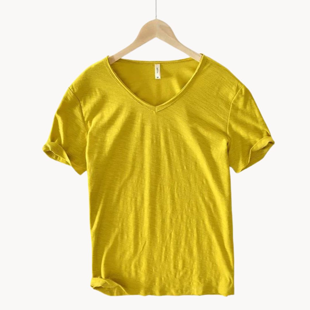 Womens V-Neck Shirt Soft Blend Comfortable Fit