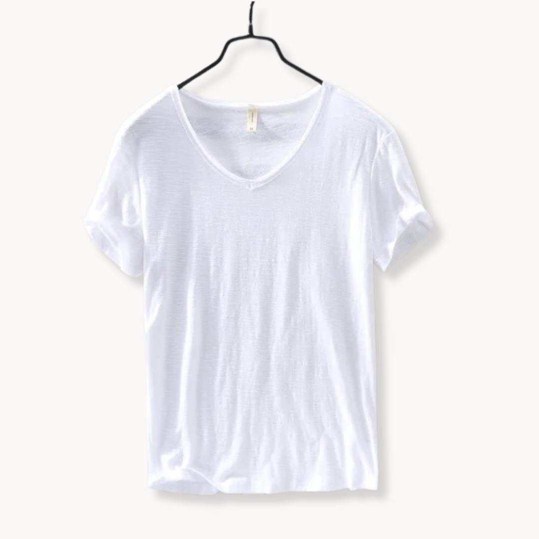 Womens V-Neck Shirt Soft Blend Comfortable Fit