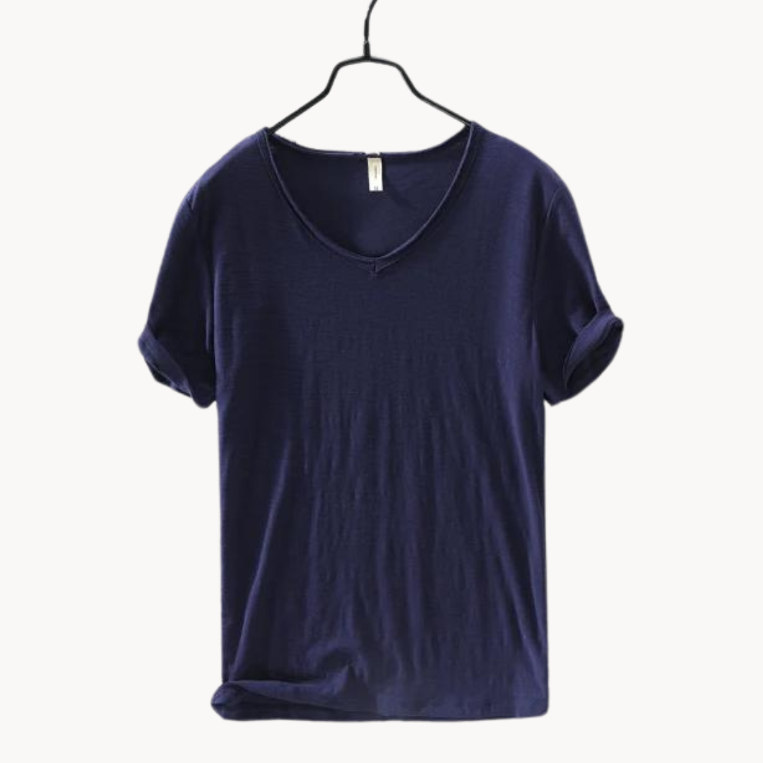 Womens V-Neck Shirt Soft Blend Comfortable Fit