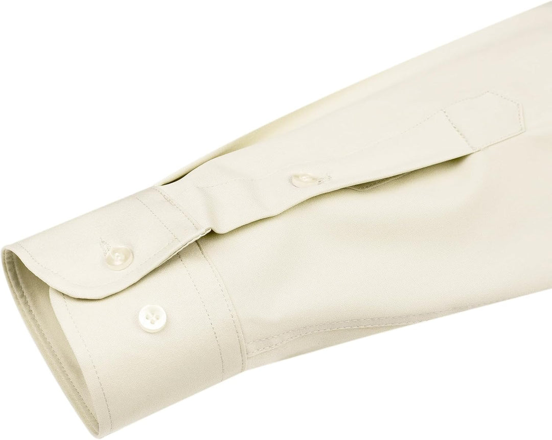 Mens Shirt Stretch Blend Fabric Wrinkle- Regular Fit