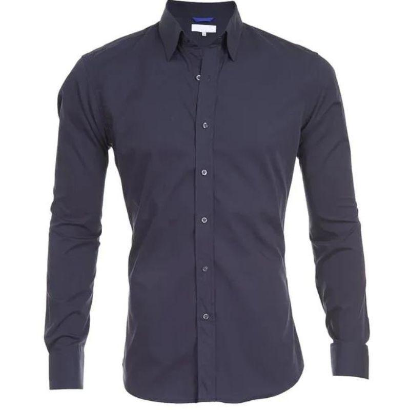 Mens Wrinkle-Resistant Blend Shirt with Zip Front and Smooth Drape