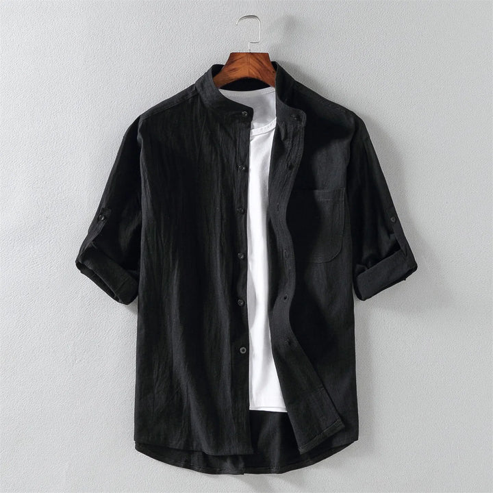 Mens Short Sleeve Shirt Tailored Fit Stretch Fabric