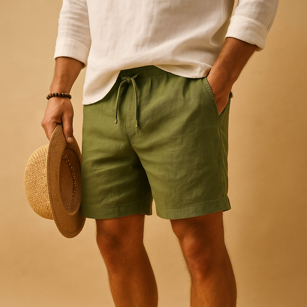 Unisex Shorts Breathable Blend Drawstring Roomy Fit