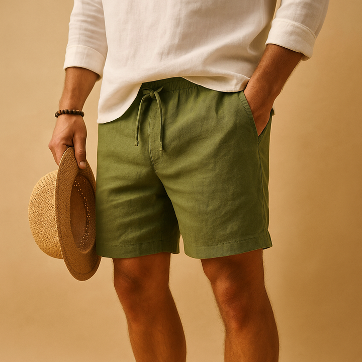 Unisex Shorts Breathable Blend Drawstring Roomy Fit