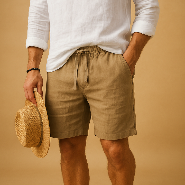 Unisex Shorts Breathable Blend Drawstring Roomy Fit - BritishMode